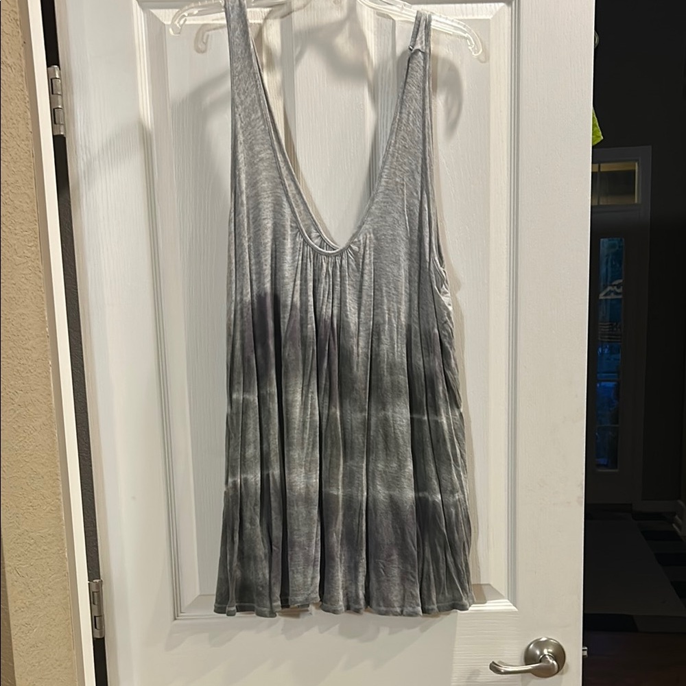 Gray & Olive Sleeveless Women's Top